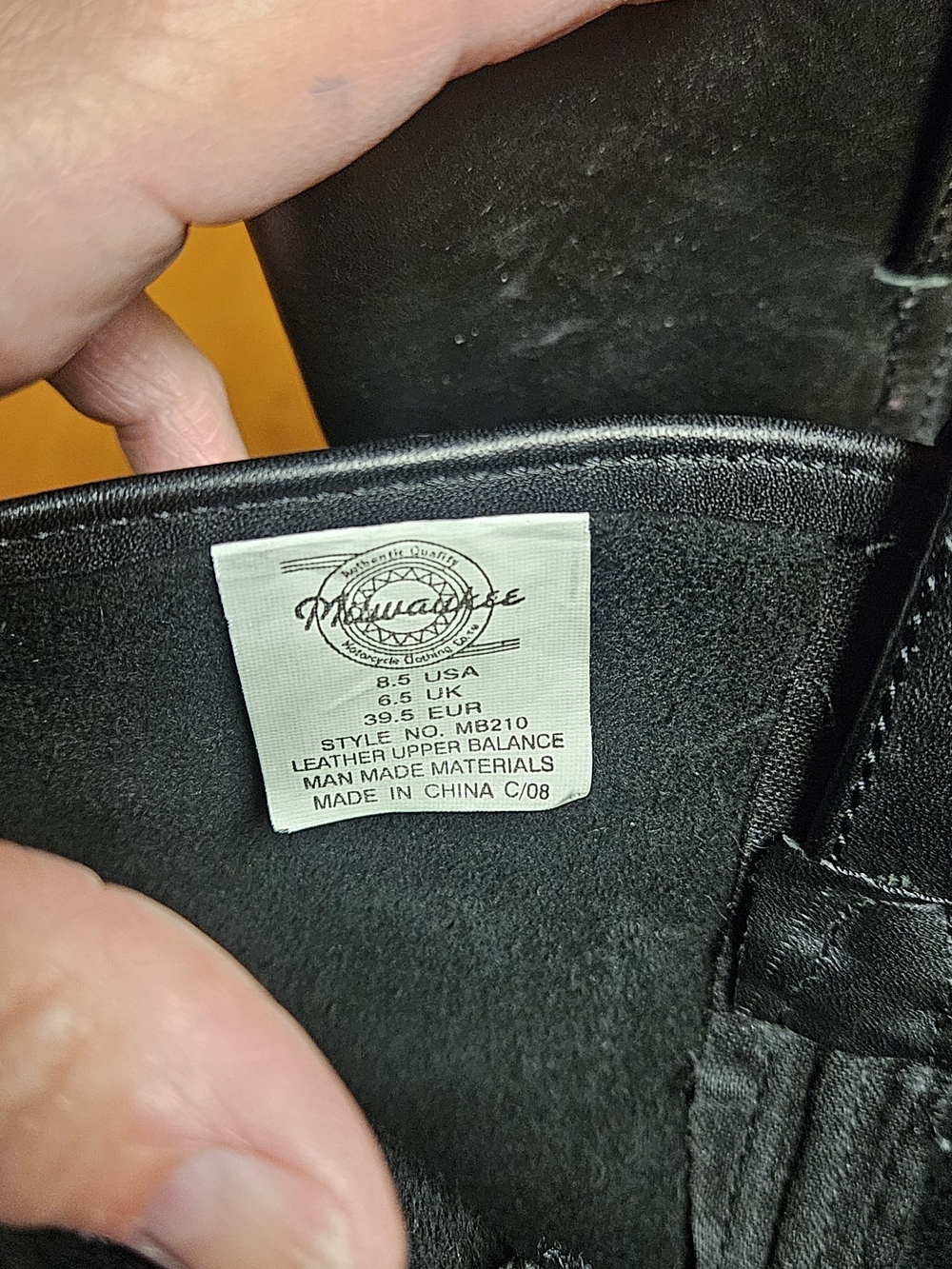 Leather Black Men's Engineer Boots - Picture 2 of 5